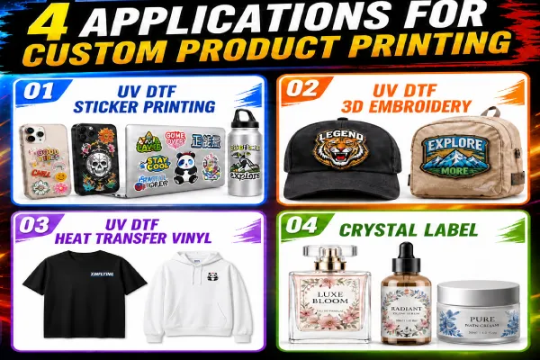 Aplicações da impressora UV DTF