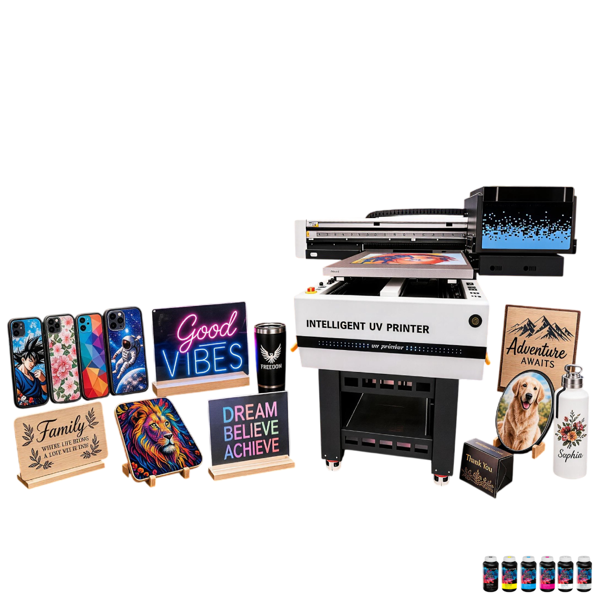 uv flatbed printer machine