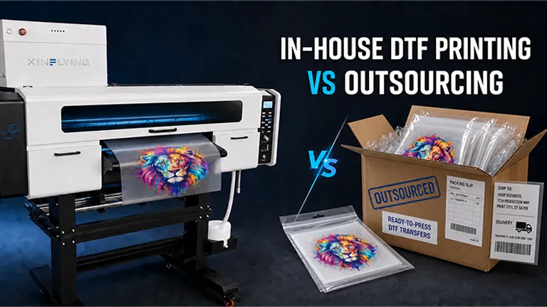 In-house DTF printing compared with outsourced ready-to-press transfers